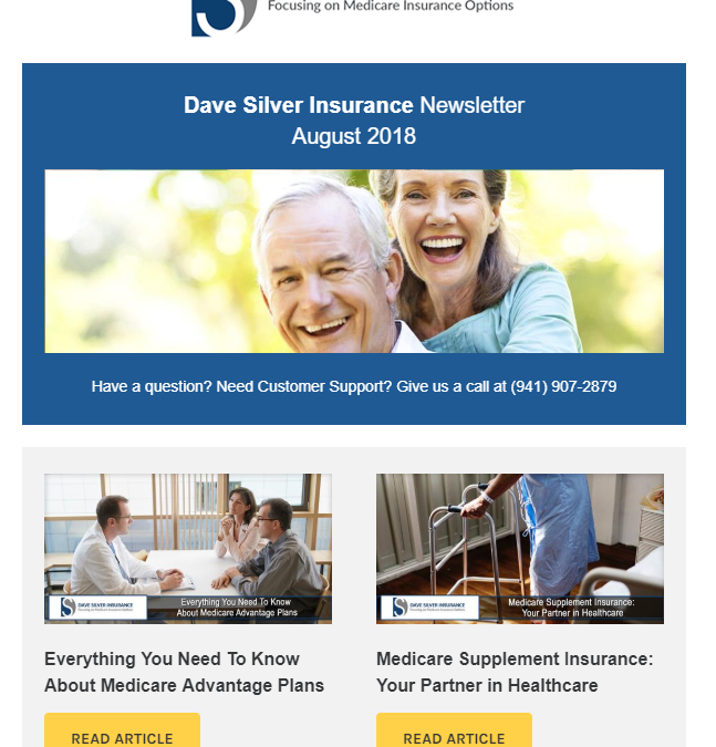 Dave Silver Insurance Agency Newsletter - August 2018